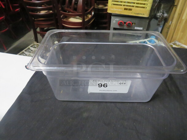 One 1/3 Size 6 Inch Deep Food Storage Container.