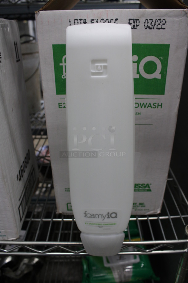 4 BRAND NEW IN BOX! Foamy IQ E2 Sanitizing Handwash Dispensers. 3.5x4x12. 4 Times Your Bid!