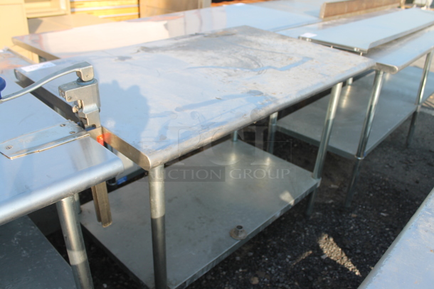 Advance Tabco ELAG-304 Stainless Steel Commercial Table w/ Under Shelf.  - Image 2 of 4