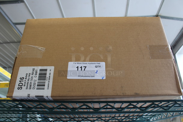 BRAND NEW! Box of SD16 Plastic Clear Square Deli Bowls!  - Image 4 of 4