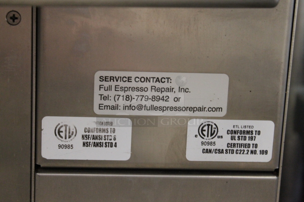 Schaerer E6MU Stainless Steel Commercial Countertop Espresso Machine w/ Hopper. 125/250 Volts, 1 Phase. - Image 4 of 7