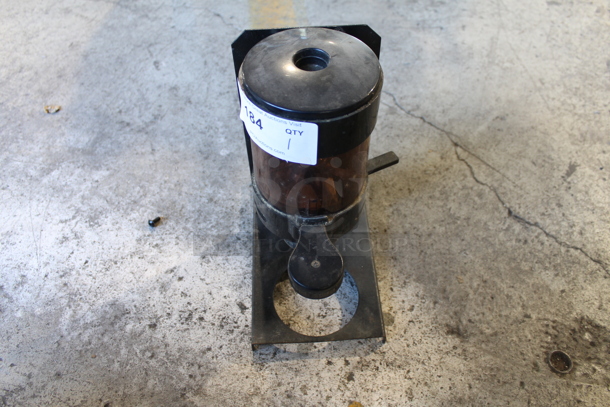 Metal Commercial Espresso Bean Grinder Base. Cannot Test Due To Missing Power Cord