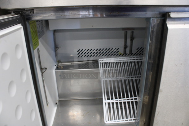 Centaur Model CST-48-HC Stainless Steel Commercial Sandwich Salad Prep Table Bain Marie Mega Top on Commercial Casters. 115 Volts, 1 Phase. 48x30x44. Tested and Working! - Image 6 of 7
