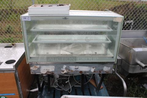 Metal Commercial Floor Style Deli Display Case Merchandiser.