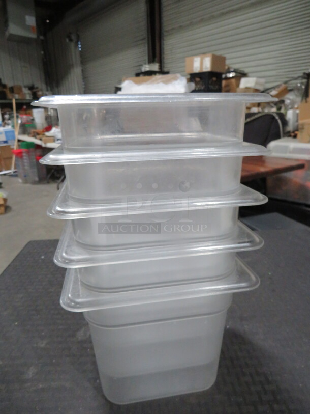 1/6 Size 6 Inch Deep Food Storage Container. 5XBID - Image 1 of 1