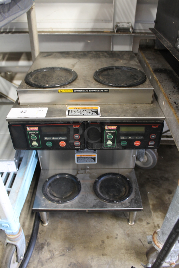 2015 Bunn AXIOM 2/2 TWIN Stainless Steel Commercial Countertop 4 Burner Coffee Machine. 120/208-240 Volts, 1 Phase.