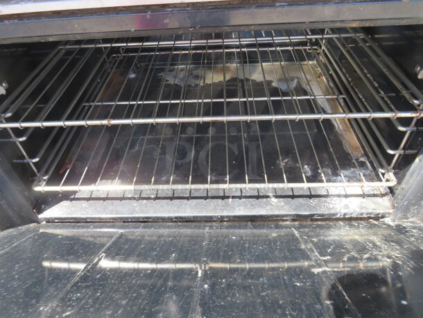 One Bakers Pride Natural Gas 6 Burner Range With 2 Racks.  #36BP6BS3ON. 36X33X56 - Image 3 of 3