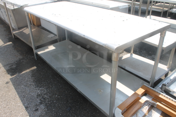 BRAND NEW SCRATCH AND DENT! Stainless Steel Commercial Table w/ Under Shelf. - Image 3 of 4