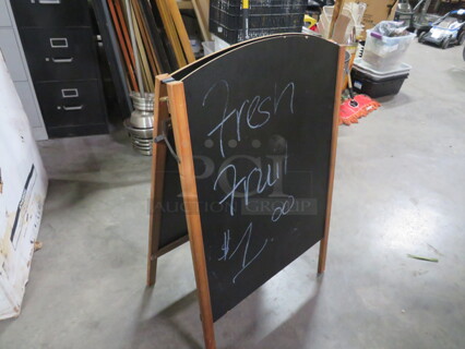 One 26X37 Sidewalk Sign.