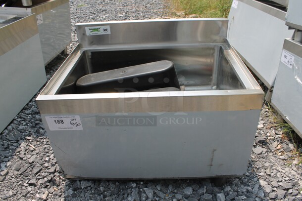 BRAND NEW SCRATCH AND DENT! Regency 600IB1824CP Commercial Stainless Steel Underbar Ice Bin With 7 Circuit Post-Mix Cold Plate, Bottle Holders And Legs. - Image 1 of 8