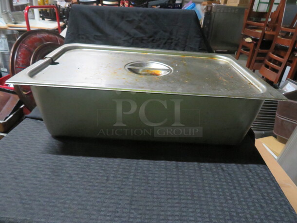 One Full Size 6 Inch Deep Hotel Pan With Lid. - Image 1 of 1