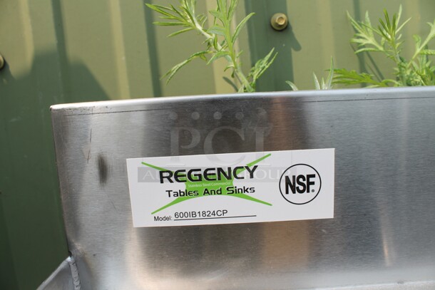 BRAND NEW SCRATCH AND DENT! Regency 600IB1824CP Commercial Stainless Steel Underbar Ice Bin With 7 Circuit Post-Mix Cold Plate, Bottle Holders And Legs. - Image 2 of 6