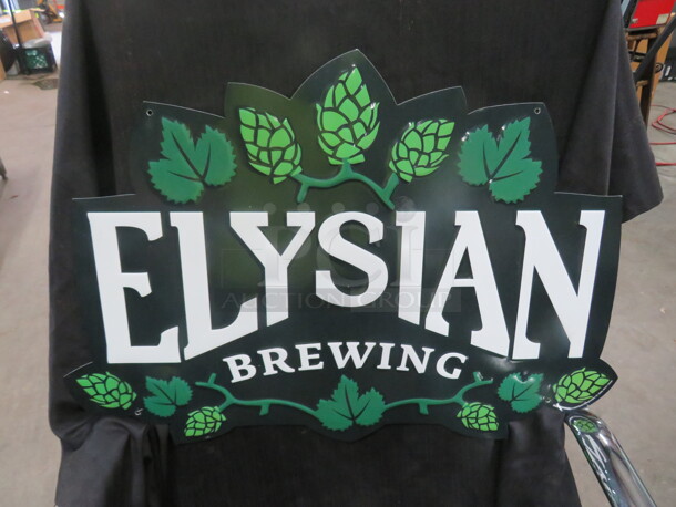 One 23.5X16 Elysian Brewing Tin Sign. - Image 1 of 1