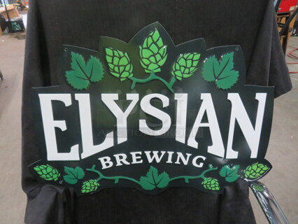 One 23.5X16 Elysian Brewing Tin Sign.