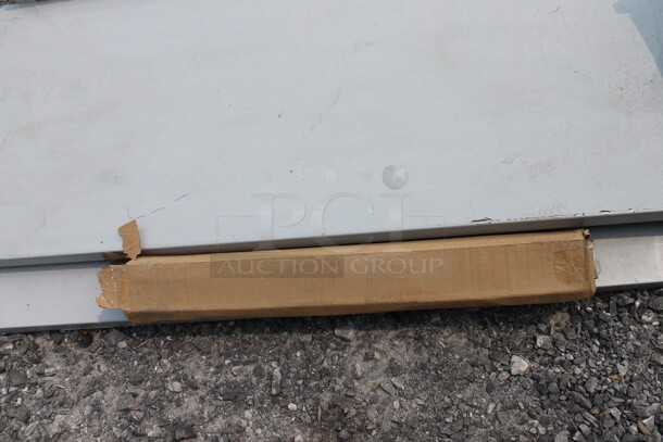 BRAND NEW SCRATCH AND DENT! Regency Spec Line Commercial Stainless Steel Disassembled Work Table With Undershelf And Legs - Image 4 of 6