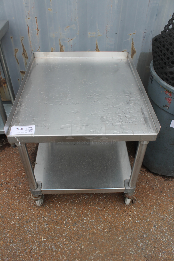 Stainless Steel Commercial Equipment Stand w/ Under Shelf on Commercial Casters. - Image 1 of 3
