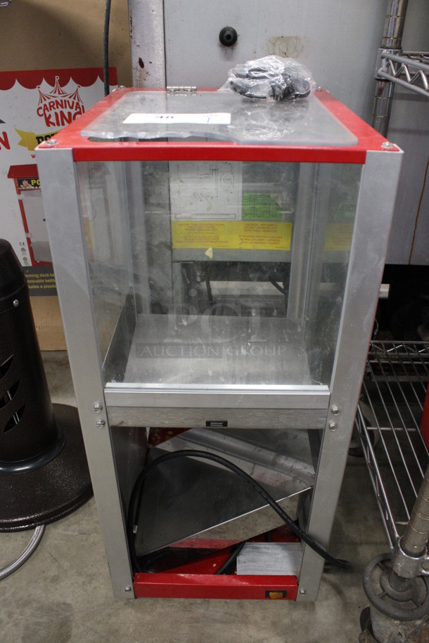 Paragon Model W100 Metal Commercial Countertop Popcorn Machine and Merchandiser. 120 Volts, 1 Phase. 12x15x26.5. Tested and Working!