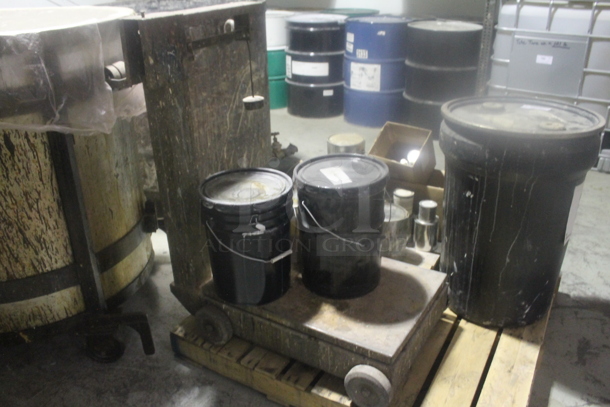 ALL ONE MONEY! MEGA LOT of Various Items Including Metal Tank, Poly Buckets and Metal Tins . BUYER MUST REMOVE. - Image 6 of 12