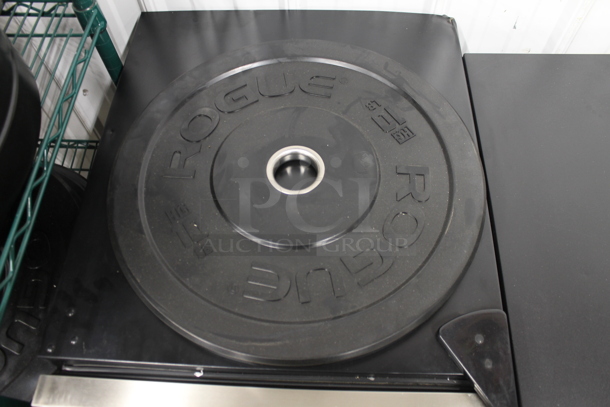 ALL ONE MONEY! Lot of 21 Various Rogue Bumper Plates; Eight 25 Pound, Nine 10 Pound and Four Five Pound.  - Image 7 of 8