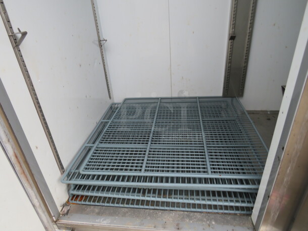 One 2 Door SS Polar Freezer With 6 Racks On Casters. Working When Removed. Model# CFD-2FF-E-HC. 115 Volt. 53.5X32X82. - Image 3 of 3
