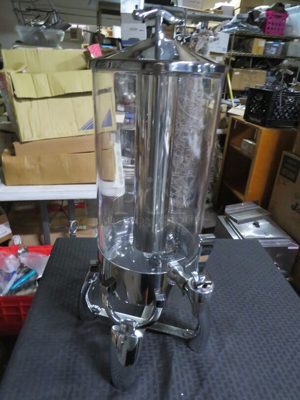 One NEW Vollrath Stainless Steel 8 Quart Cold Beverage Dispenser. #4635810 - Image 2 of 2