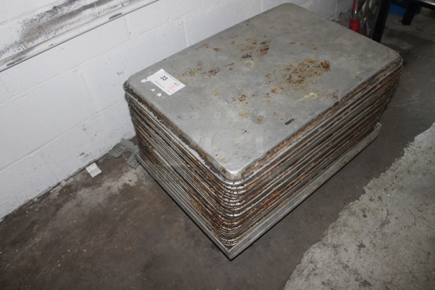 26 Metal Full Size Baking Pans w/ Dolly on Commercial Casters. 26 Times Your Bid! - Image 2 of 5