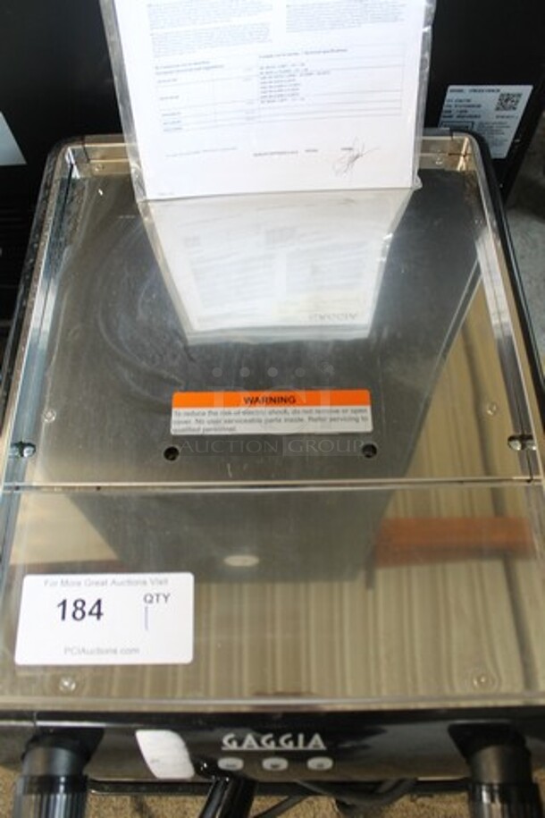 BRAND NEW SCRATCH AND DENT! 2022 Gaggia CGG191A50NU Stainless Steel Commercial Countertop Single Group Espresso Machine w/ Portafilter and Steam Wand. 115 Volts, 1 Phase. Tested and Working! - Image 2 of 10