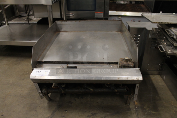 Stainless Steel Commercial Countertop Natural Gas Powered Flat Top Griddle. - Image 1 of 4