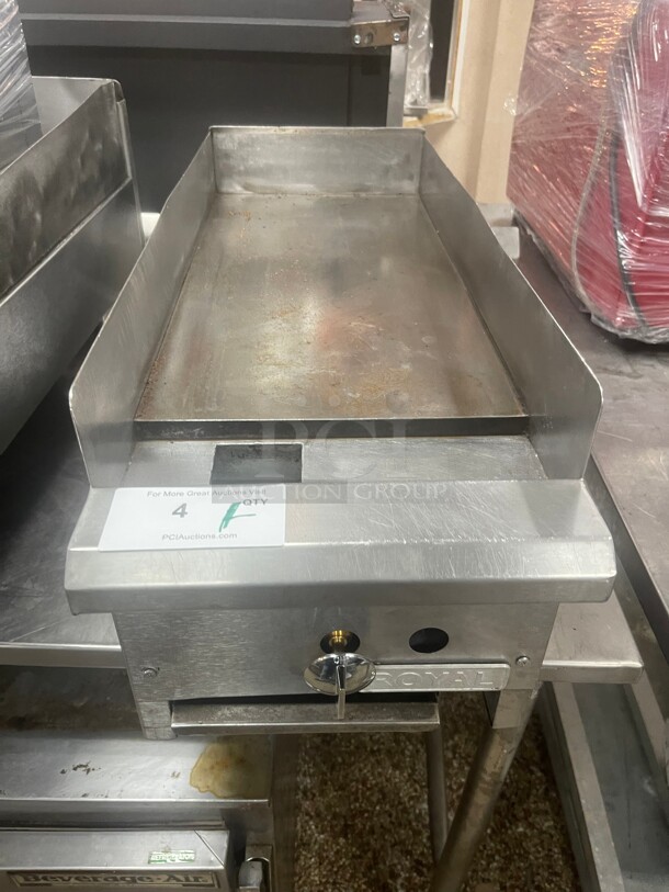 Fully Refurbished! Royal Range RMG-12 - Countertop Commercial Griddle, Flat Grill Natural gas, 12 inch Wide  surface, 3/4 inch thick plate NSF - Image 6 of 8