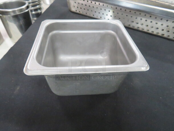 One 1/6 Size 4 Inch Deep  Hotel Pan. 