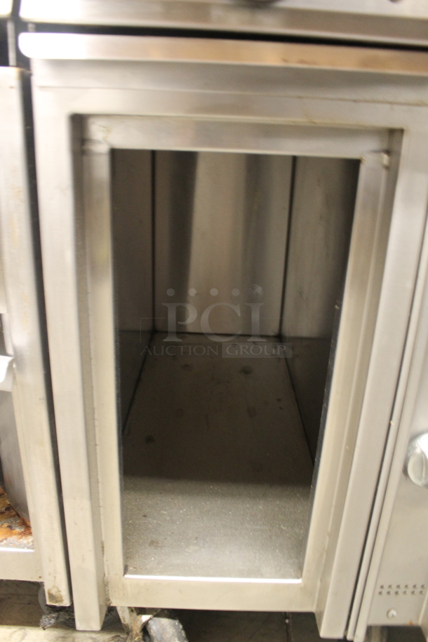 Jade Commercial Stainless Steel Heavy Duty Natural Gas Powered Range With Griddle Top And Standard Oven With Steel Racks On Commercial Casters. - Image 6 of 8