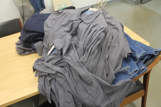 ALL ONE MONEY! ROOM LOT of Various Items Including Chairs, Cooler Freezer Combo, Tables and Clothes. BUYER MUST REMOVE. - Image 3 of 10