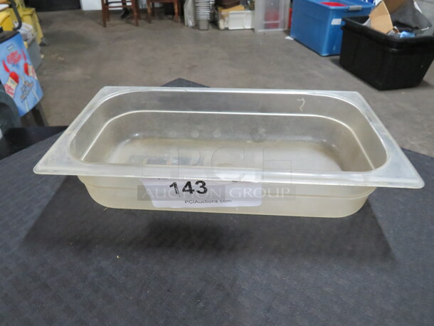 One 1/3 Size 2.5 Inch Deep Food Storage Container.  - Image 1 of 1
