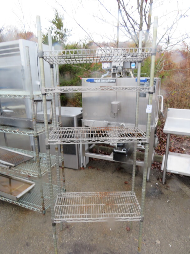 One Metro Shelf Unit With 4 Shelves. 30X14X73 - Image 1 of 1