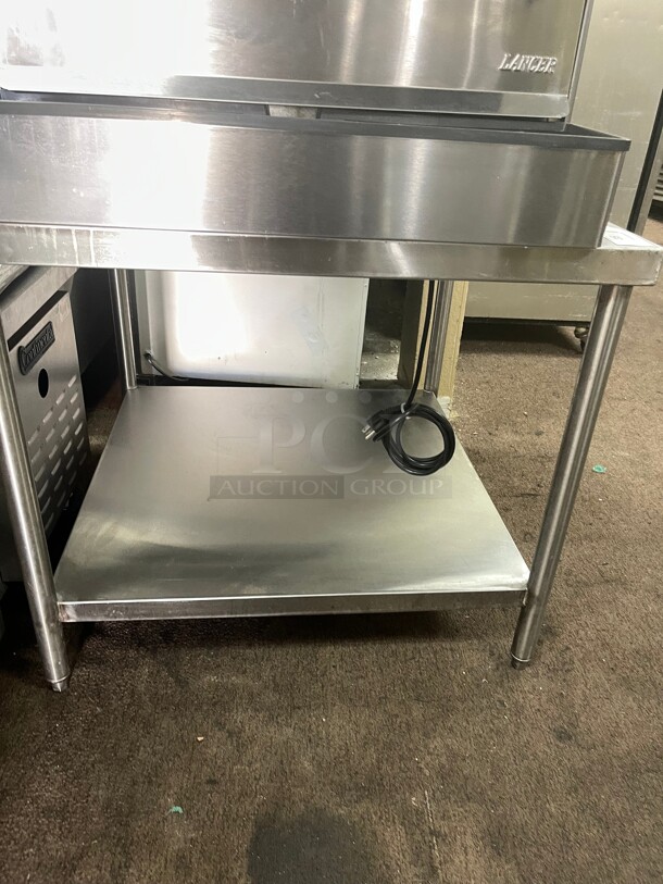 Clean! Commercial Stainless Steel Table With Stainless Steel Shelf NSF Goes Well With Item 34! - Image 2 of 7
