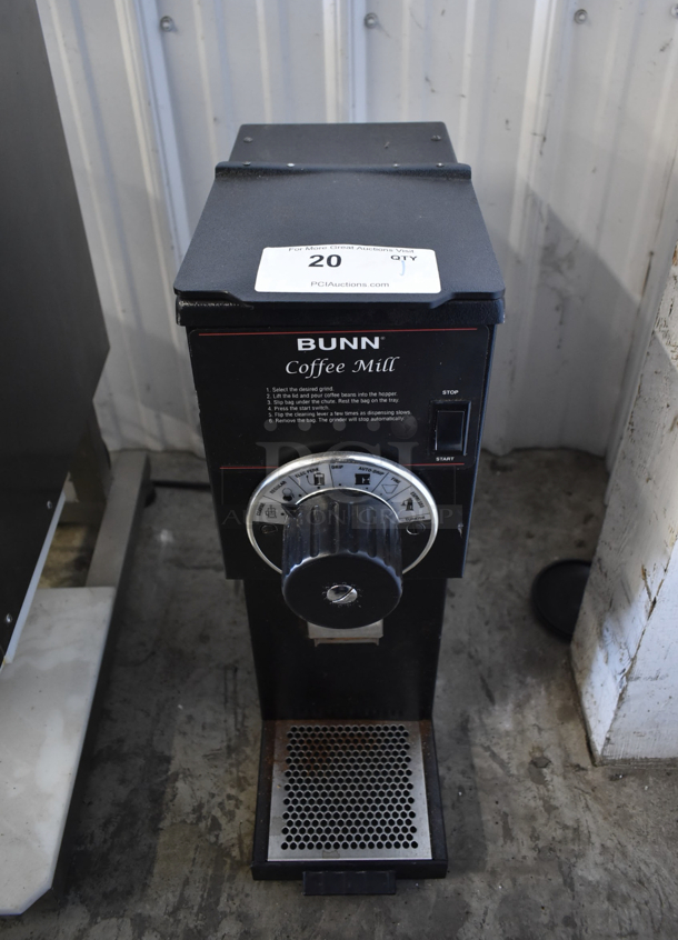 2016 Bunn G1 HD Metal Commercial Countertop Coffee Bean Grinder. 120 Volts, 1 Phase. Tested and Working! - Image 1 of 10