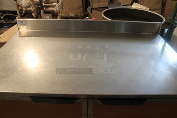 Duke Stainless Steel Commercial 2 Door Work Top Cooler. 120 Volts, 1 Phase. Tested and Powers On But Does Not Get Cold - Image 2 of 5