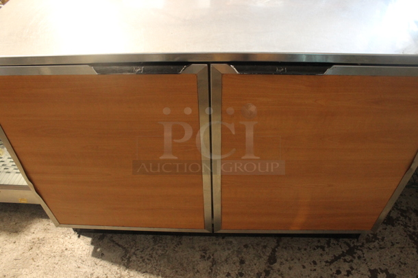 Duke Stainless Steel Commercial 2 Door Work Top Cooler. 120 Volts, 1 Phase. Tested and Powers On But Does Not Get Cold - Image 5 of 5