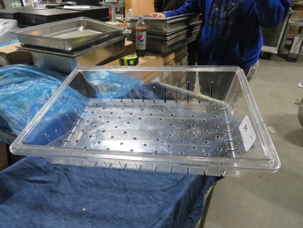One Cambro Perforated Food Storage Container. 18X26X5.5
