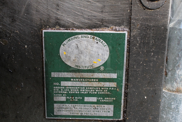 Metal Commercial Grease Trap. - Image 3 of 4