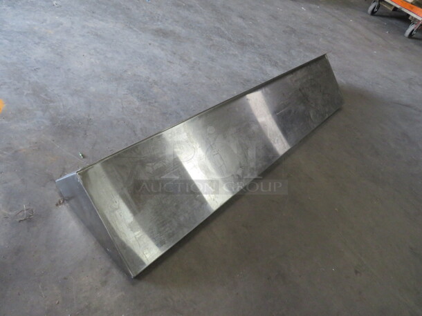 One Stainless Steel Shelf With Brackets. 60X12X10 - Image 2 of 2