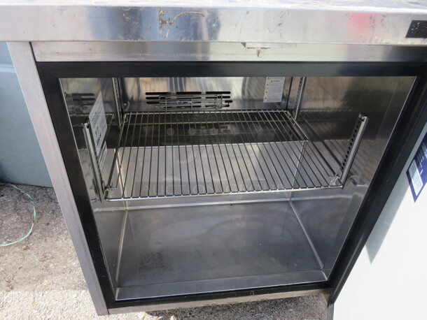 One Turbo Air 1 Door Worktop Freezer, With 1 Rack, On Casters. Model# TWF-28SD-N. 115 Volt. 27.5X24X35 - Image 2 of 3
