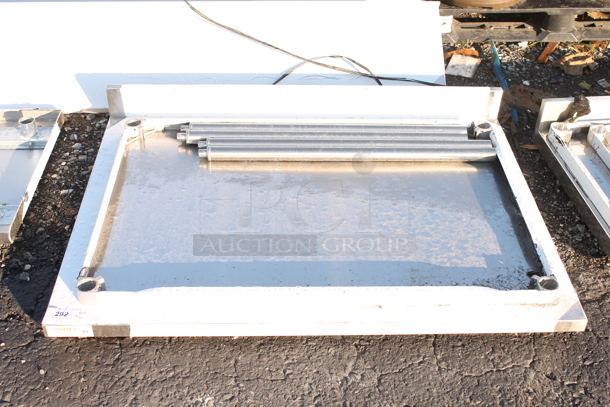 BRAND NEW SCRATCH AND DENT! Stainless Steel Tabletop, Under Shelf and 4 Legs - Image 1 of 2