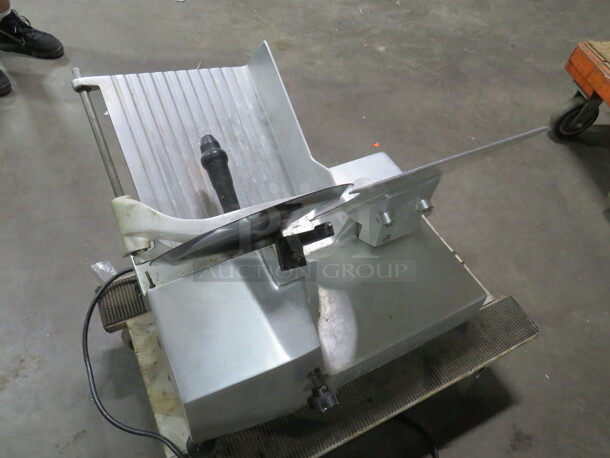 One Globe Deli Slicer. 120 Volt. Model# G12. Not Working. - Image 4 of 4
