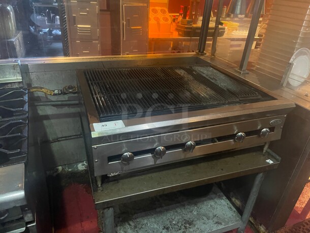 Working! DCS Commercial 36 inch Char Broiler Grill NSF Natural Gas Tested and Working!