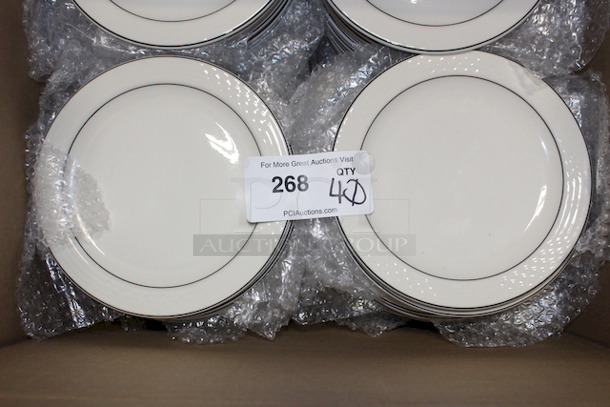 NEW! Set of 40 Sterling China Dinner Plates, 9-3/4