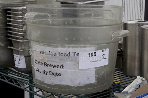 Round Ingredient Storage Bins. 2x Your Bid. 