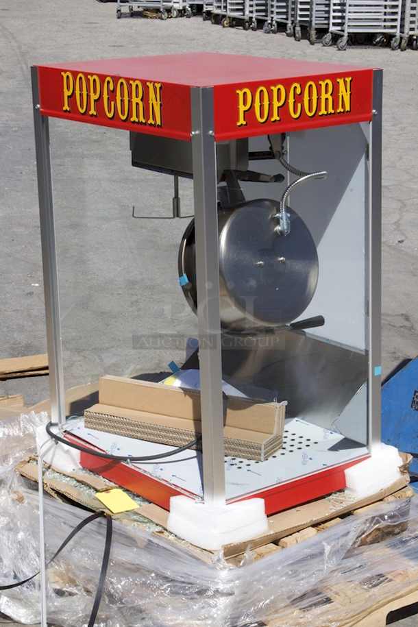 BRAND NEW SCRATCH & DENT! Paragon 1112110 Commercial Theater 12 oz. Popcorn Machine - Front Of Unit Is Missing Glass - Image 8 of 8