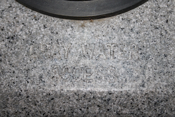 PERFECT! PolyJohn 15.5 Gallon Mobile Sink On  Heavy Duty Casters! 18" x 20" x 62"
Unit Can Accommodate: Fresh Water Tank Capacity: 15.5 gallons, Waste Water Tank Capacity: 19 gallons, Soap Dispenser Capacity: 30 oz., Includes Paper Towel Dispenser.  - Image 10 of 11