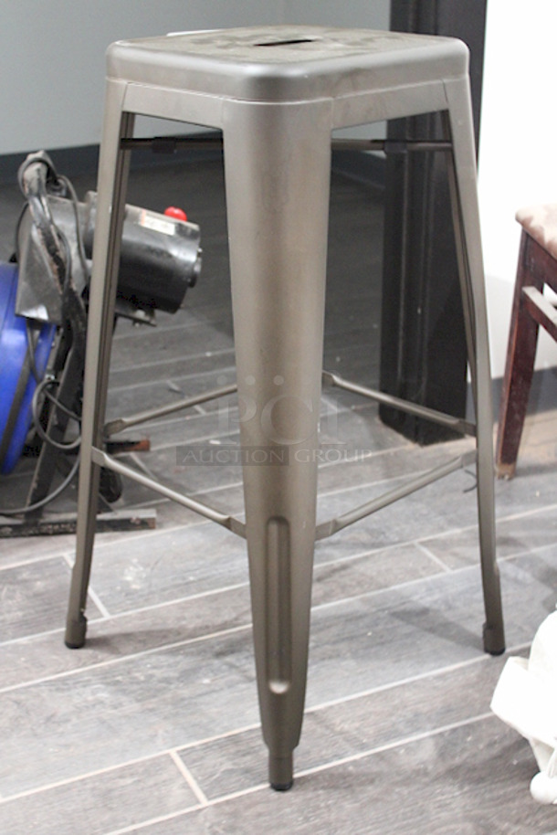 NEW,! Set of (4) FDW Metal TDS-430-Bronze Bar Stools , Counter Height, Stackable, Indoor Outdoor 16-1/2x16-1/2x30. 7x Your Bid - Image 6 of 7